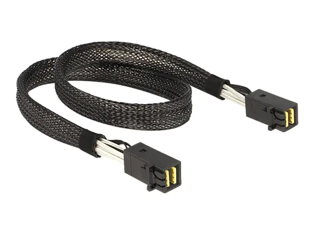 Delock - Internes SAS-Kabel - SAS 6Gbit/s - 4x Mini SAS HD (SFF-8643) zu 4x Mini SAS HD (SFF-8643) - 50 cm - für P/N: 62703, 62704