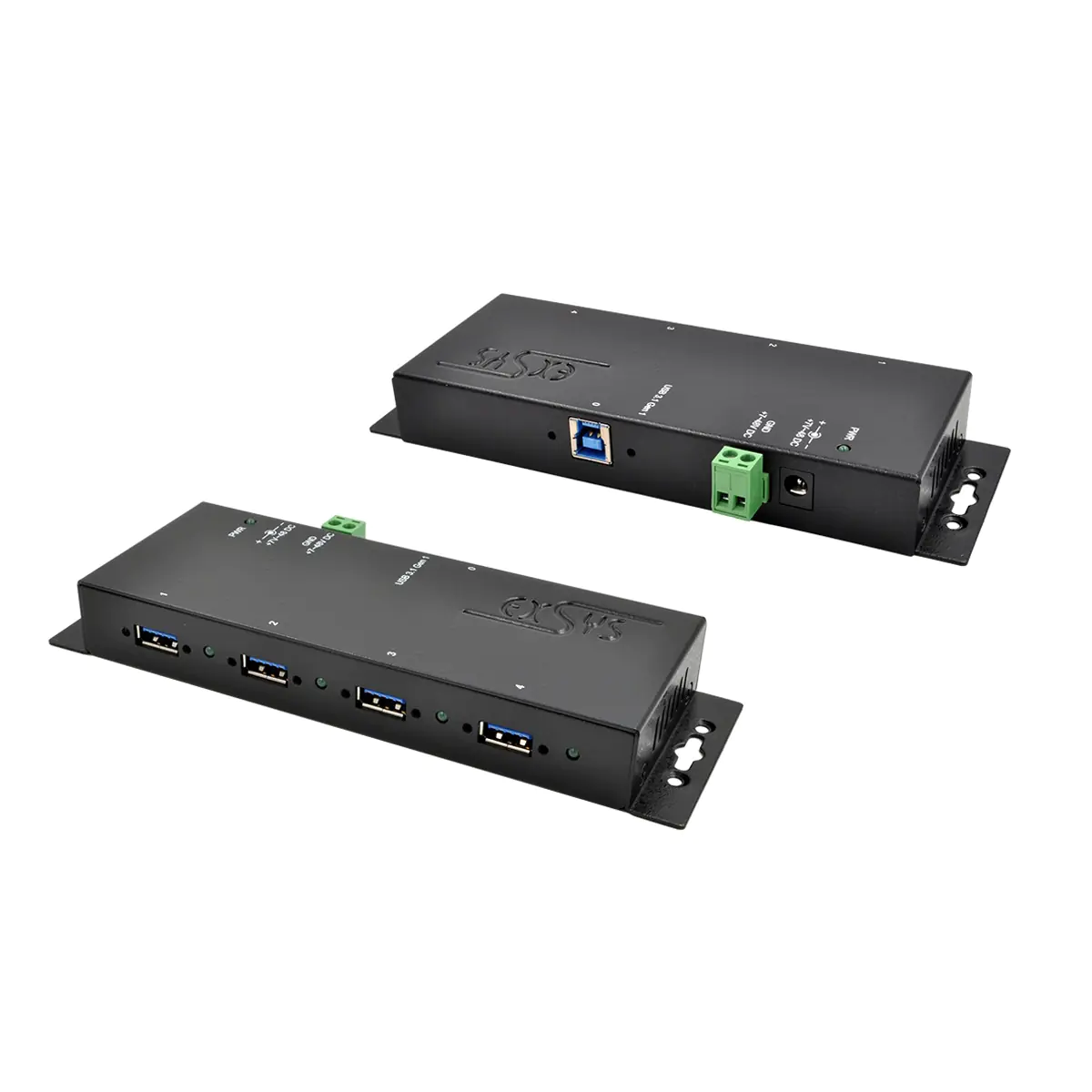Exsys EX-1183HMVS-2 - Hub - 15 KV ESD surge protection, metal