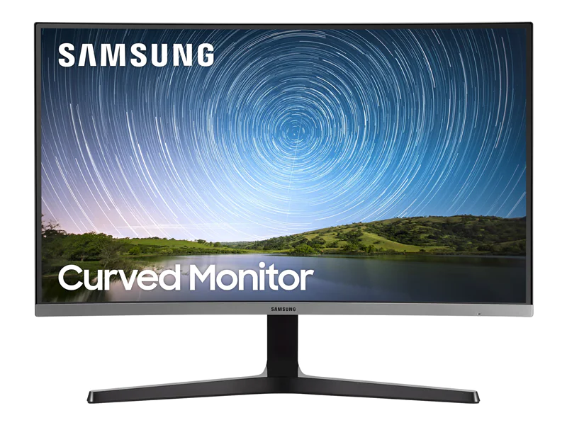 Samsung C27R500FHP - CR50 Series - LED-Monitor - gebogen - 68.6 cm (27") (26.9" sichtbar) - 1920 x 1080 Full HD (1080p) @ 60 Hz - VA - 300 cd/m² - 3000:1 - 4 ms - HDMI, VGA - dunkelblau/grau