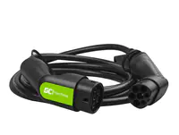 Green Cell EV11 - Schwarz - Typ 2 - Typ 2 - Abgewinkelt - Abgewinkelt - IP55