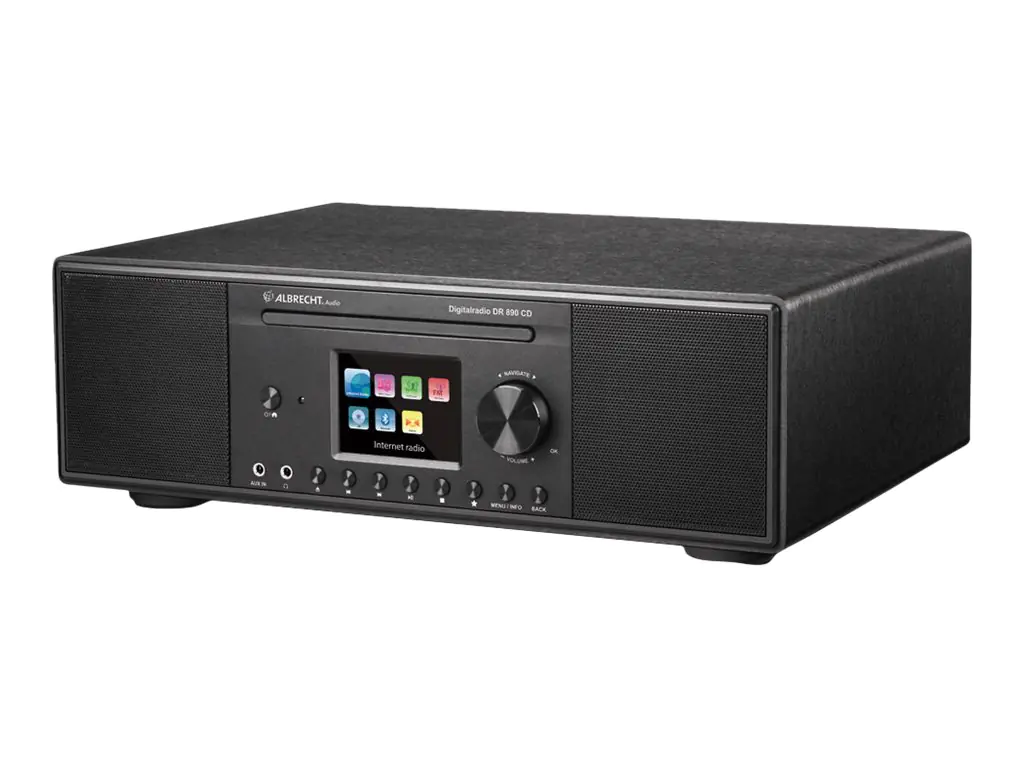 Albrecht DR 890 CD - Audiosystem - 2 x 15 Watt - Schwarz