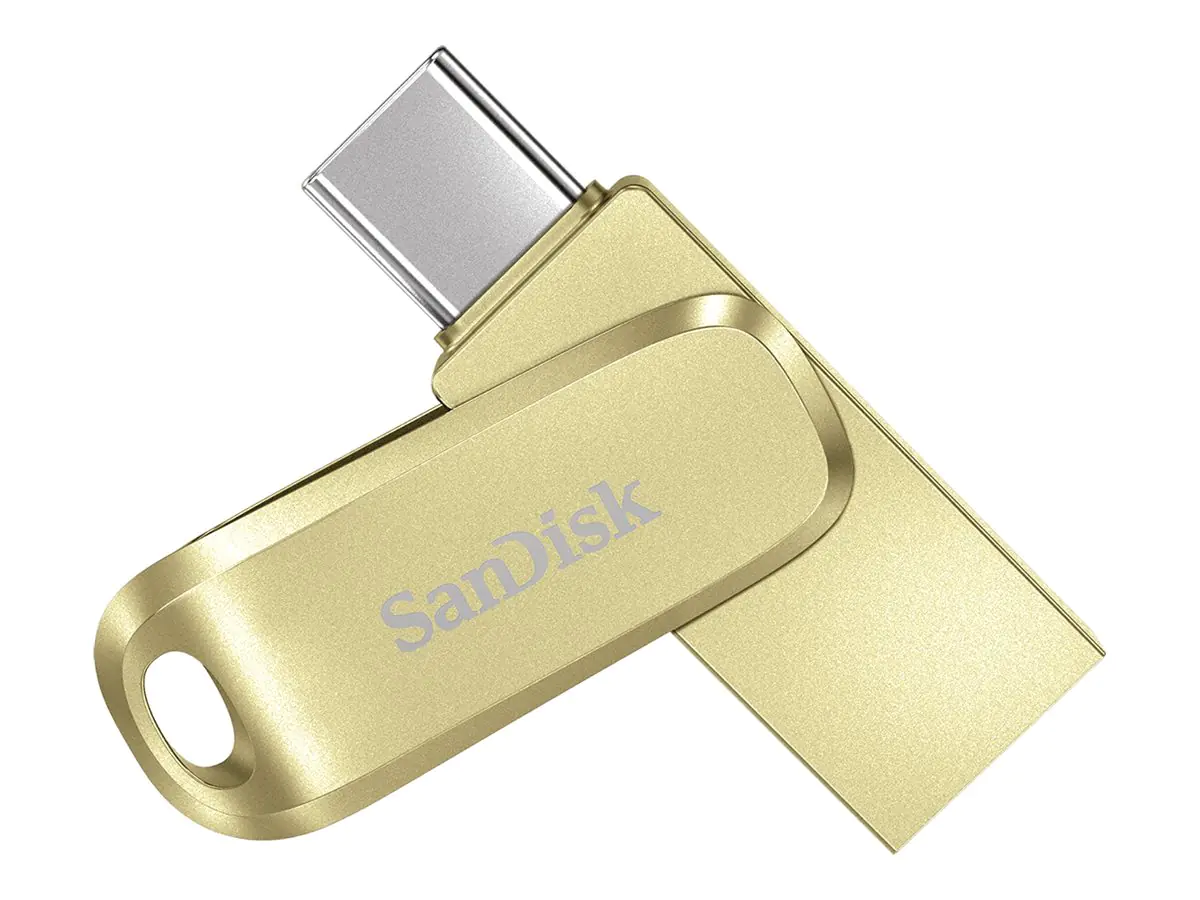 SanDisk Ultra Dual Drive Luxe - USB-Flash-Laufwerk - 256 GB - USB 3.1 Gen 1 / USB-C - Silber