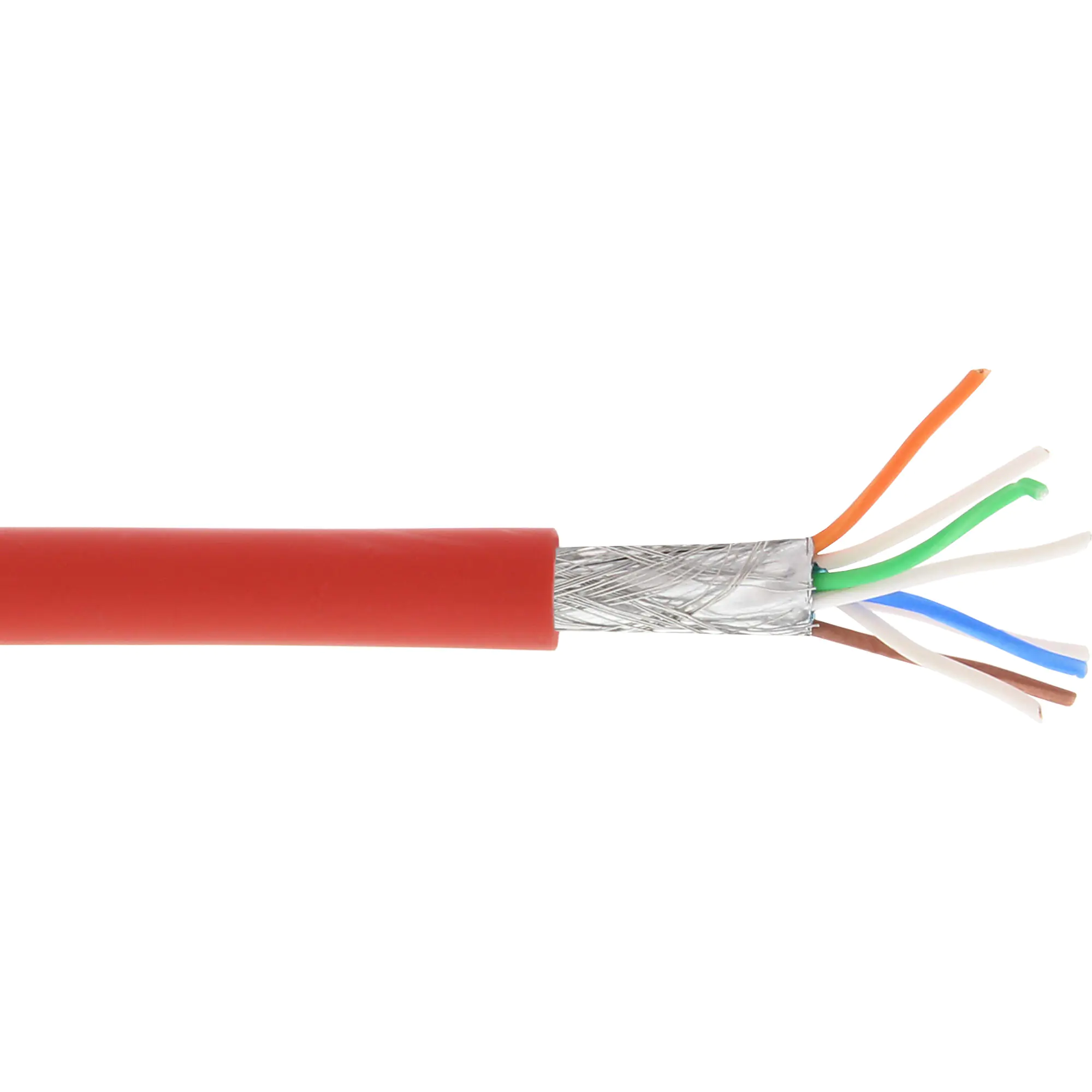 InLine - Bulkkabel - 100 m - SFTP, PiMF - CAT 6a - halogenfrei - Rot