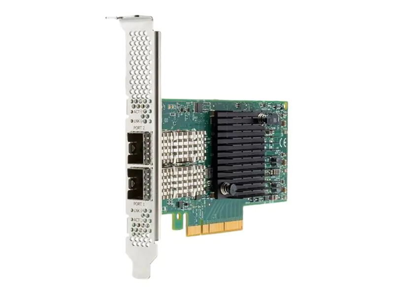 HPE 640SFP28 - Netzwerkadapter - PCIe 3.0 x8 / PCIe 3.0 x4 Low-Profile - 25 Gigabit Ethernet x 2 - für Nimble Storage dHCI Small Solution with HPE ProLiant DL360 Gen10; ProLiant DL360 Gen10