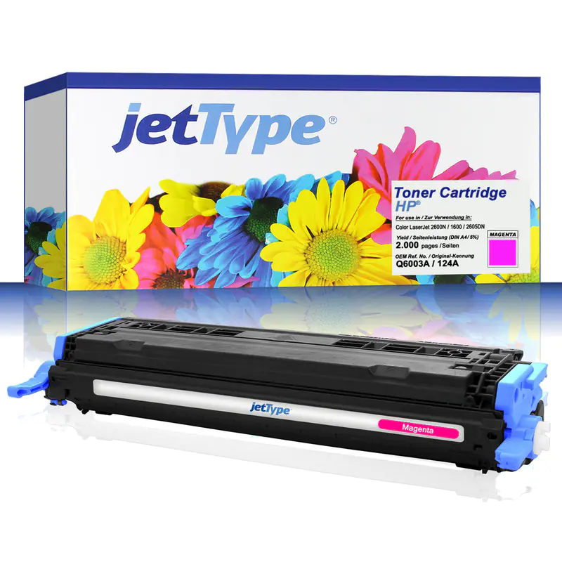 jetType Toner kompatibel zu HP Q6003A 124A magenta 2.000 Seiten 1 Stück