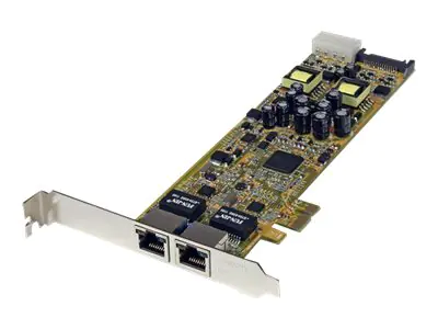 StarTech Dual Port PCI Express Gigabit Netzwerkkarte - 2 Port RJ45 PCIe PoE/PSE NIC Server Adapter - 10/100/1000 Mbit - Netzwerkadapter - PCIe - Gigabit Ethernet x 2