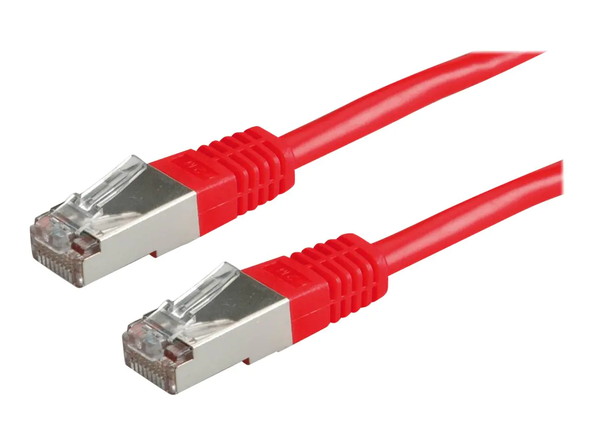 VALUE - Patch-Kabel - RJ-45 (M) zu RJ-45 (M) - 1.5 m - SFTP, PiMF - CAT 6 - geformt, verseilt - Rot