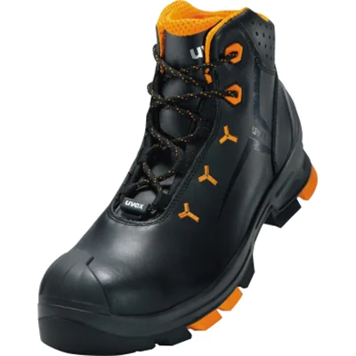 uvex Sicherheitsstiefel uvex 2 45 knöchelhoch Leder schwarz/orange