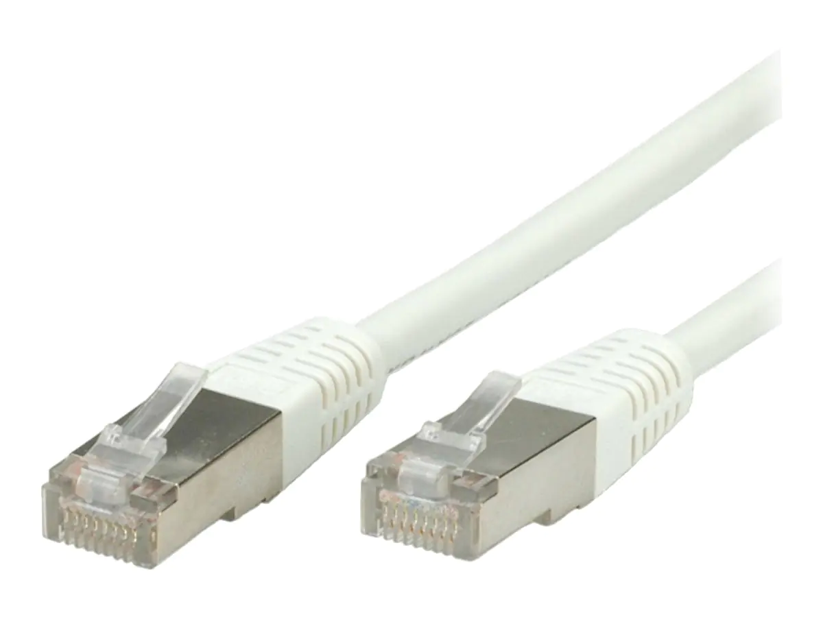 VALUE - Patch-Kabel - RJ-45 (M) zu RJ-45 (M) - 2 m - SFTP - CAT 6 - geformt, verseilt - weiß
