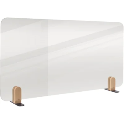 LEGAMASTER ELEMENTS Tischtrennwand transparent 60x120cm Halterungen, Schreibtisch-Trennwand, Transparent, 1200 x 5 mm, Polymethylmethacrylat (PMMA), FSC C158462, 1200 mm 7-209721