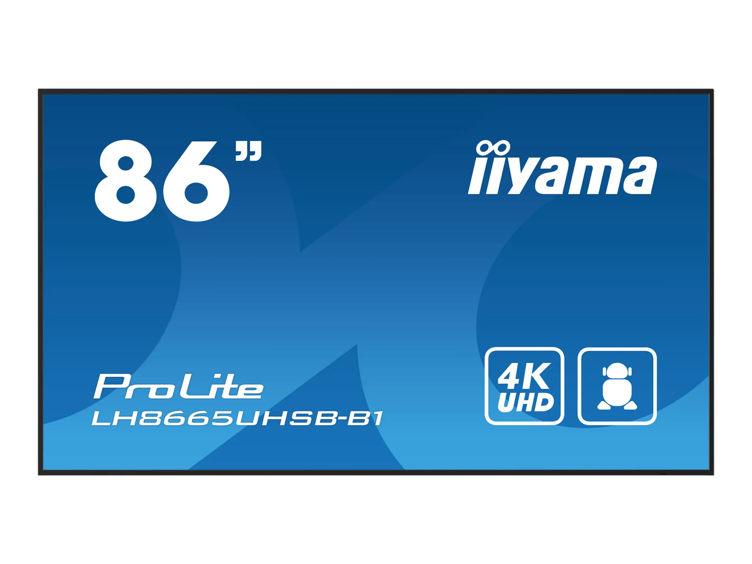 Iiyama ProLite LH8665UHSB-B1 - 218 cm (86") Diagonalklasse LCD-Display mit LED-Hintergrundbeleuchtung - Digital Signage - Android - 4K UHD (2160p) 3840 x 2160 - Schwarz