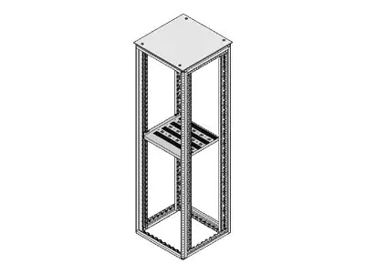 Schroff VARISTAR - Rack - Regal - RAL 7021 - 1U - 48.3 cm (19")