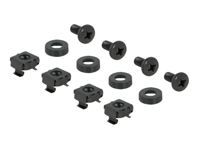 Delock Rackpaneel - Schwarz - 1U - 48.3 cm (19")