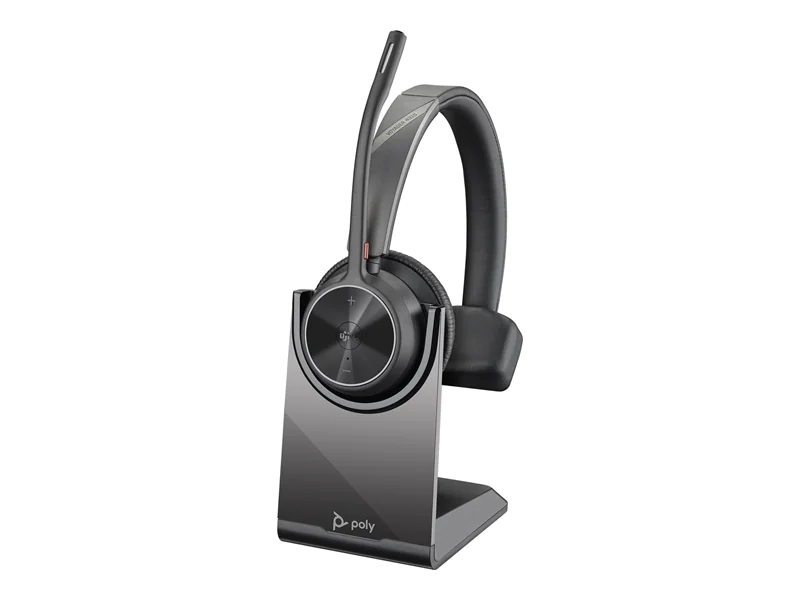 Poly Voyager 4310 - Headset - On-Ear - Bluetooth - kabellos, kabelgebunden - USB-A - Schwarz - Zertifiziert für Microsoft Teams