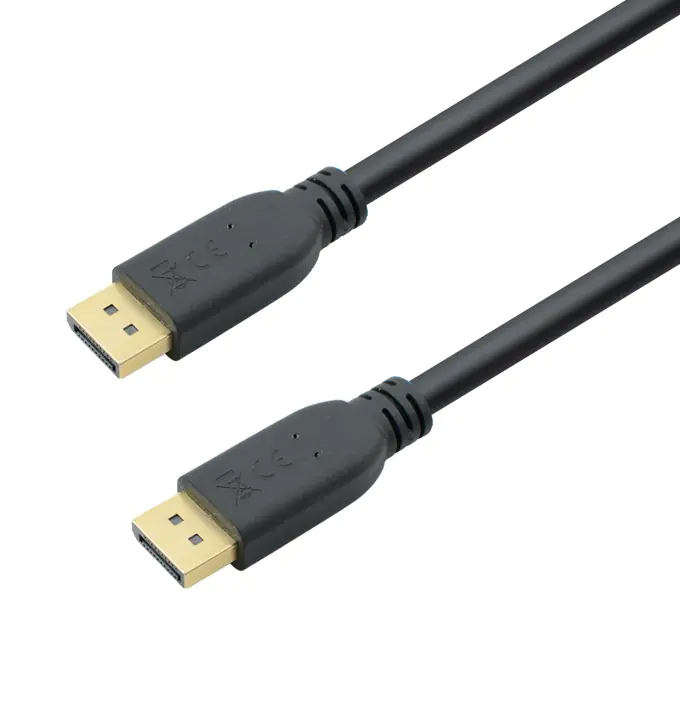 Bayko GREEN PERFORMANCE DisplayPort 1.4 Anschlusskabel, Stecker/Stecker, ULTRA HD 8K, GRS-zertifiziert, schwarz 1m