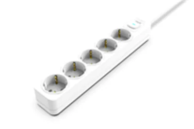 Cian Technology GmbH INCA Steckdosenleiste IPW-44GB 5fach LED Anz. Weiß 1.5m - Steckdosenleis