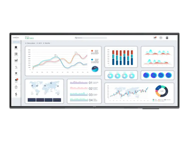 Avocor AVL-1050-D - 267 cm (105") Diagonalklasse L Series LCD-Display mit LED-Hintergrundbeleuchtung - interaktiv - 5K UHD (2160p) AVO-AVL-1050D-RB