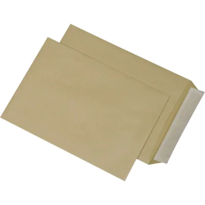 MAILmedia Versandtasche DIN C5 162 x 229 mm (B x H) ohne Fenster 90g/m² mit Haftklebung Natronpapier, 100 % recycelt ohne Fadenverstärkung braun 500 St./Pack.