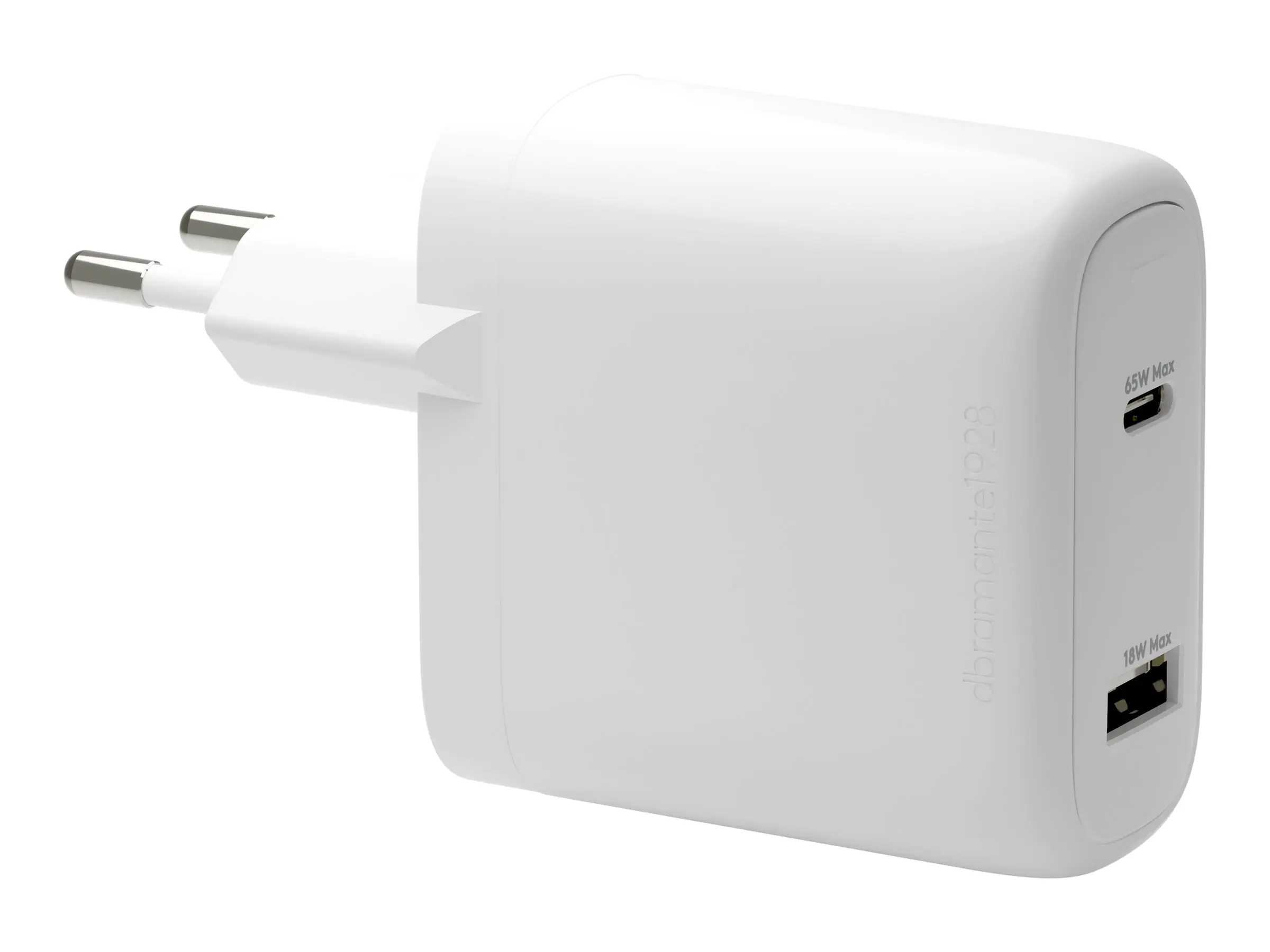 dbramante1928 re-charge - Netzteil - 65 Watt - 2 Ausgabeanschlussstellen (24 pin USB-C, USB)