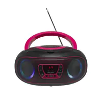 Inter Sales Denver TCL-212BT PINK - 1,19 kg - Schwarz - Pink - Tragbarer CD-Player
