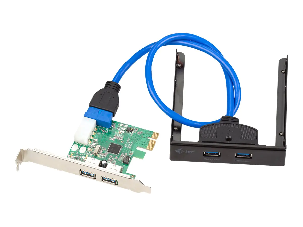 i-Tec USB 3.0 Extension Kit - USB-Adapter - PCIe 2.0 - USB, USB 2.0, USB 3.0 - 4 Anschlüsse