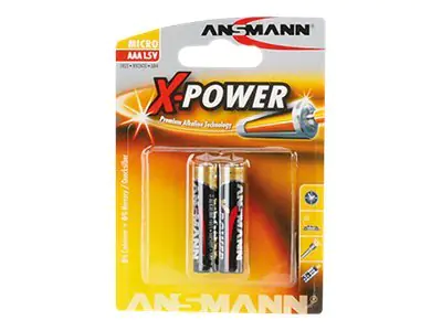 Ansmann Batterie X-Power AAA Micro LR03 Alkaline 2er Blister 5015603