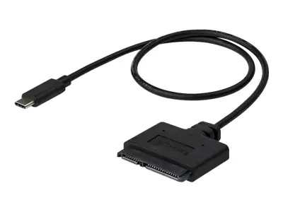 StarTech USB C auf SATA Adapter Kabel für 2,5in SSD/HDD - USB 3.1 (10Gbit/s) - Thunderbolt 3 kompatibel - SATA I/II/III (USB31CSAT3CB) - Speicher-Controller - 2.5", 3.5" (6.4 cm, 8.9 cm) - SATA 6Gb/s - USB 3.1 (Gen 2) - Schwarz