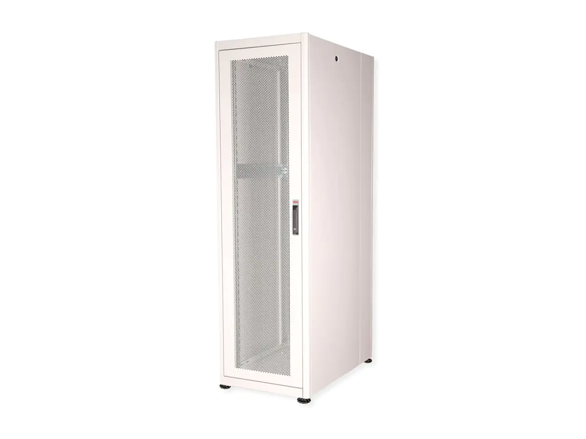 ROLINE Basic - Schrank Netzwerkschrank - perforierte Tür, 600x1000 BxT - RAL 7035, Hellgrau - 42HE - 48.3 cm (19") 26.21.0041