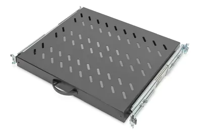 DIGITUS Ausziehbarer Fachboden für 483 mm (19")-Schränke DN-19 TRAY-2-600-SW