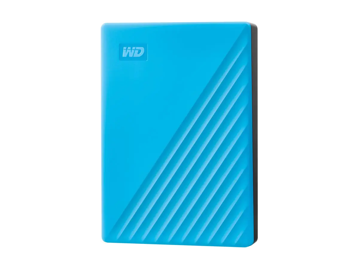 WD My Passport WDBR9S0060BBL - Festplatte - verschlüsselt - 6 TB - extern (tragbar) - USB 3.2 Gen 1 - 256-Bit-AES - Sky