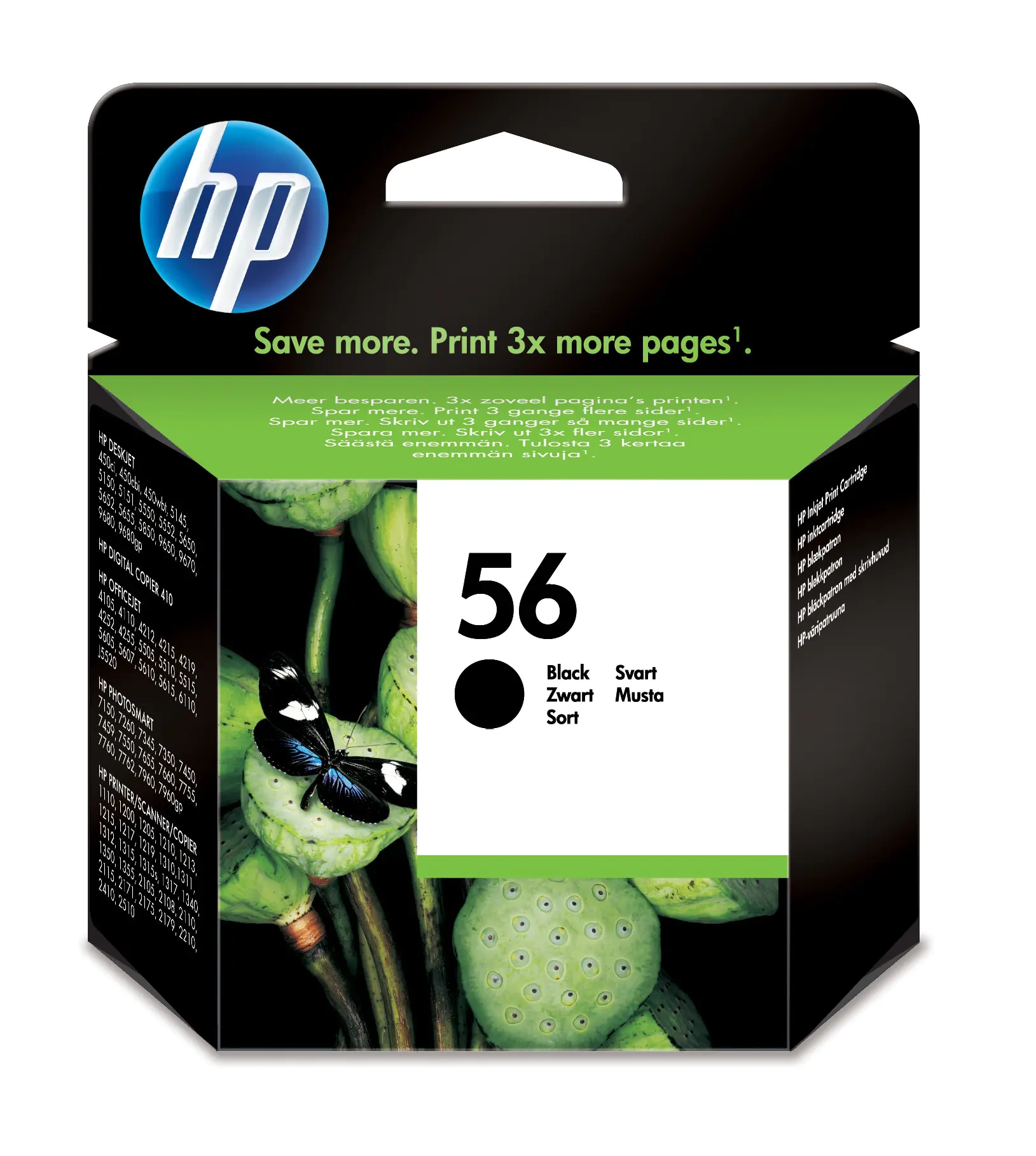 HP 56 - 19 ml - Schwarz - original - Tintenpatrone - für Deskjet 450, 55XX; Officejet 6110; Photosmart 7150, 7350, 7550; psc 21XX, 2210