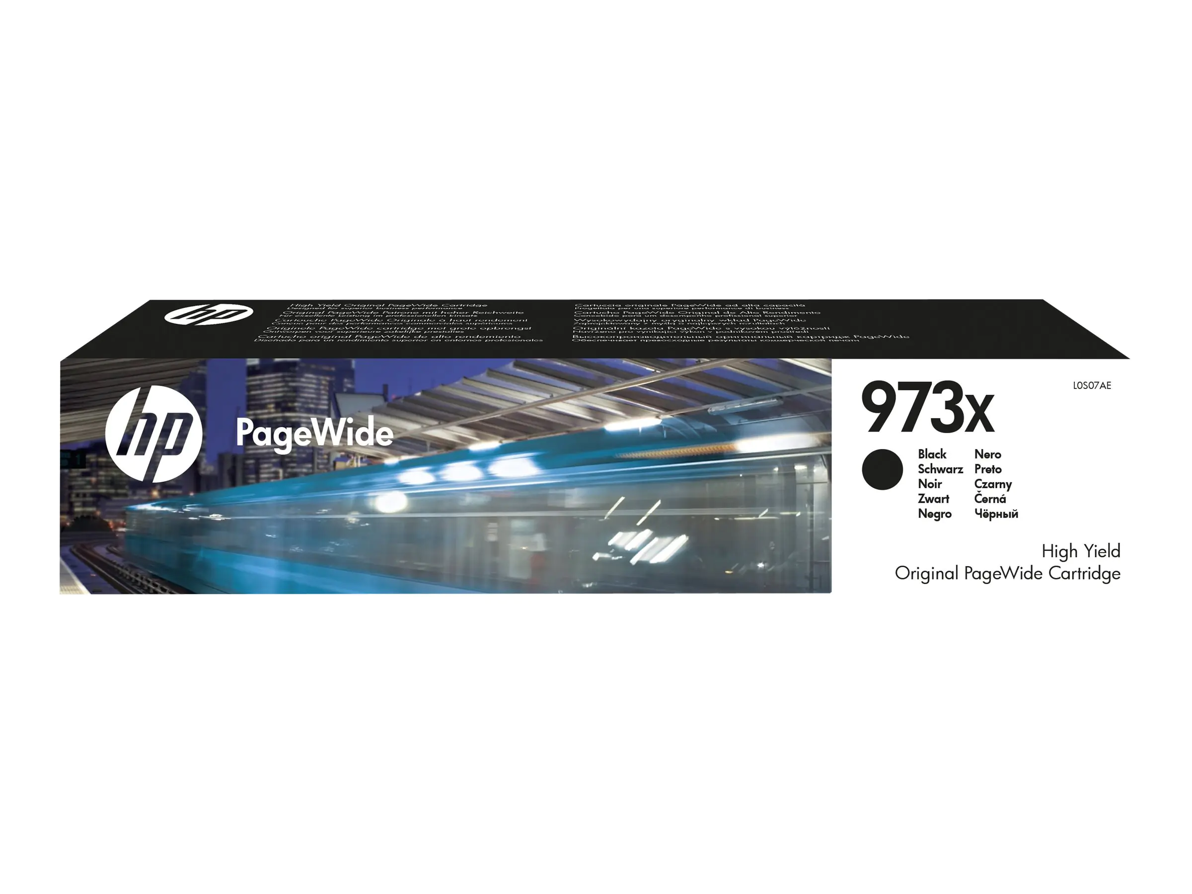 HP 973X - Hohe Ergiebigkeit - Schwarz - Original - PageWide - Tintenpatrone - für PageWide Managed MFP P57750, P55250; PageWide Pro 452, 477