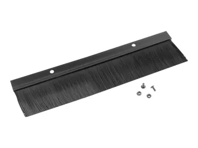 Lanberg Kabelabdeckung mit Bürsten - Schwarz, RAL 9004 - 1U - 48.3 cm (19") AK-1102-B
