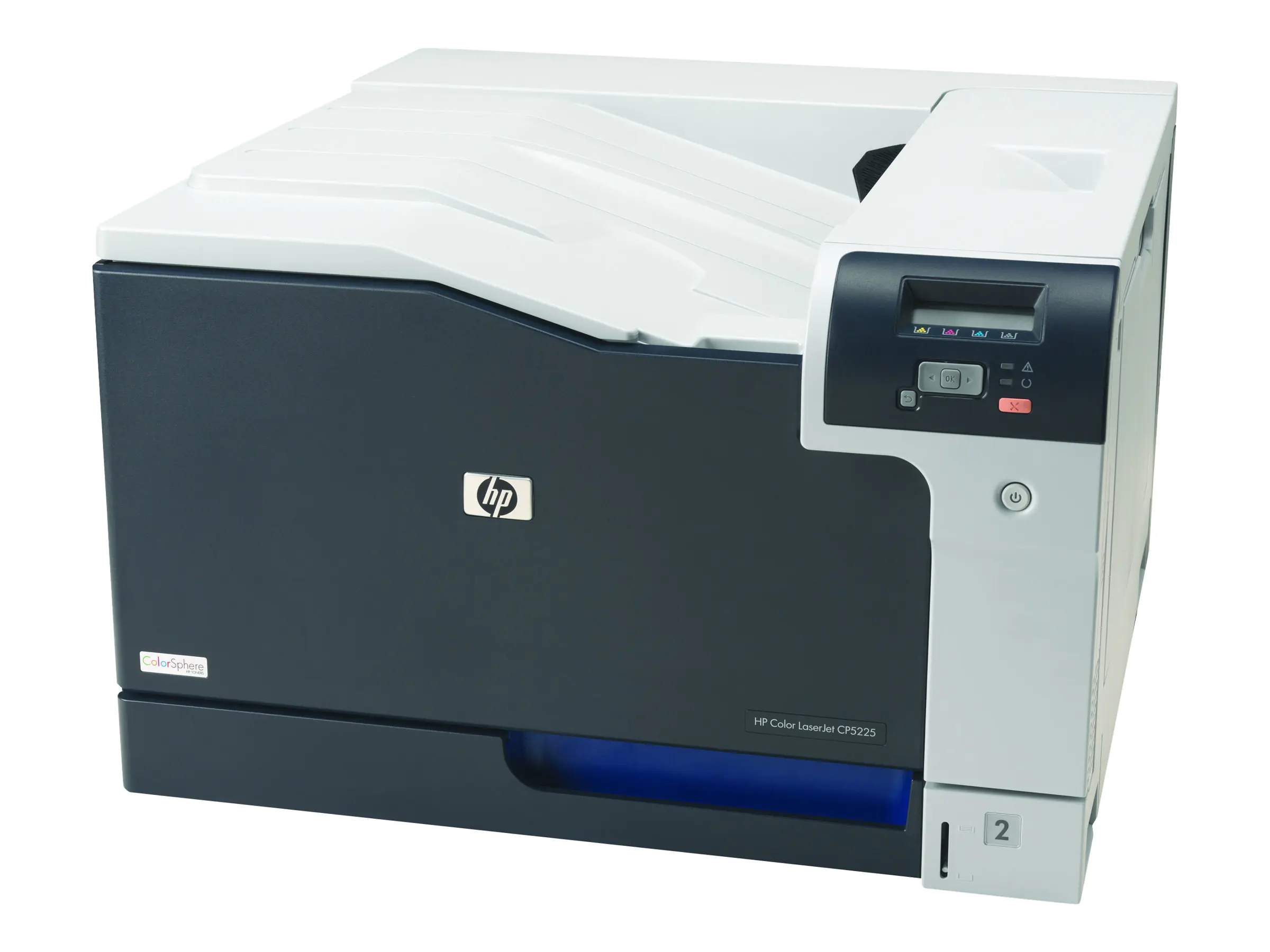 HP Color LaserJet Professional CP5225n - Drucker - Farbe - Laser - A3 - 600 dpi - bis zu 20 Seiten/Min. (einfarbig)/ bis zu 20 Seiten/Min. (Farbe) - Kapazität: 350 Blätter - USB, LAN