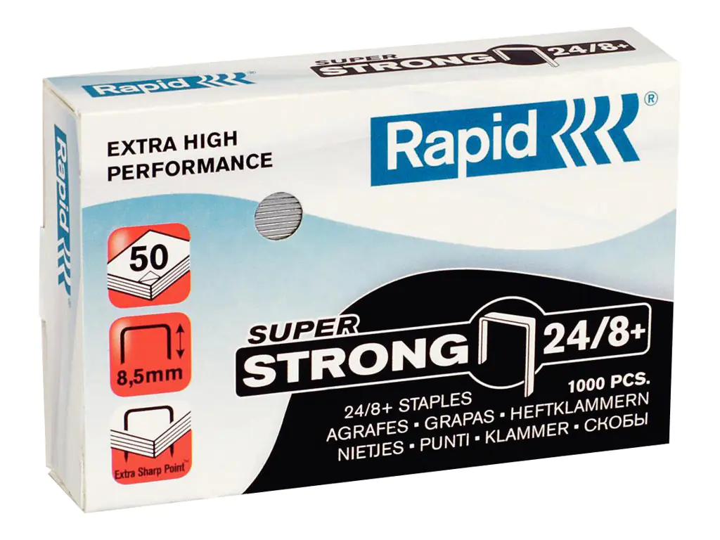 Rapid Super Strong - Heftklammern - 24/8+ - 8.5 24858500