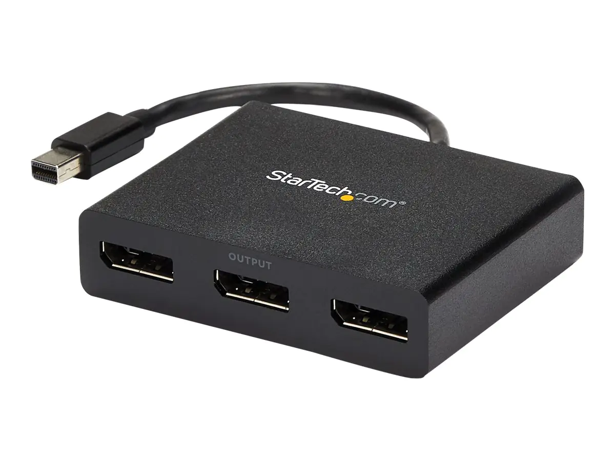 StarTech Mini DisplayPort 1.2 auf DisplayPort MST Hub - Triple Head mDP/ DP Multi Stream Transport - DisplayPort Verteiler - Video-Verteiler - 3 x DisplayPort - Desktop - AC 100/230 V - für P/N: SVA5N3NEUA