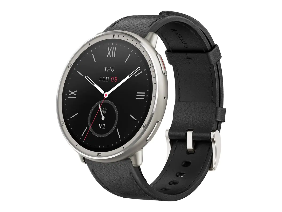 Amazfit Active 2 Round Black Leather