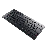 CHERRY KW 9200 MINI - Tastatur - kabellos - 2.4 GHz, Bluetooth 5.0 - QWERTZ - Deutsch - Tastenschalter: CHERRY SX - Schwarz