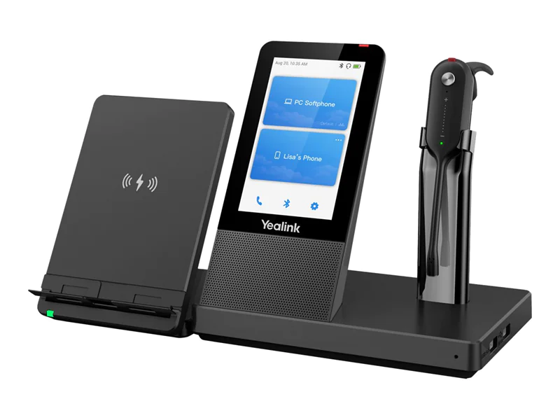 Yealink WH67 - Headset - im Ohr - konvertierbar - DECT / Bluetooth - kabellos - optimiert für UC