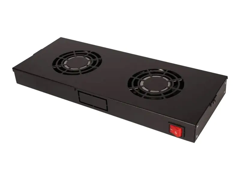 ROLINE Rack - Lüfter Kit - with 2 fans - Jet Black, RAL 9005 - 48.3 cm (19") 26.21.0304
