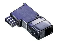 Secomp - Telefonadapter - TAE-F (M) zu RJ-12 (4-polig) (W) - Schwarz