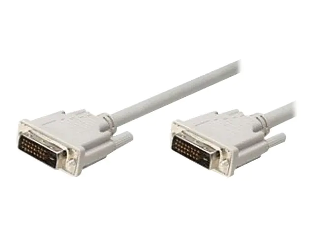TECHly - DVI-Kabel - Dual Link - DVI-D (M) zu DVI-D (M) - 5 m - geformt, Daumenschrauben