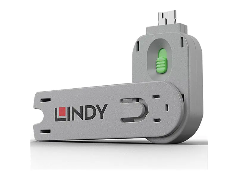 Lindy USB Type A Port Blocker Key - USB-Portblocker - grün