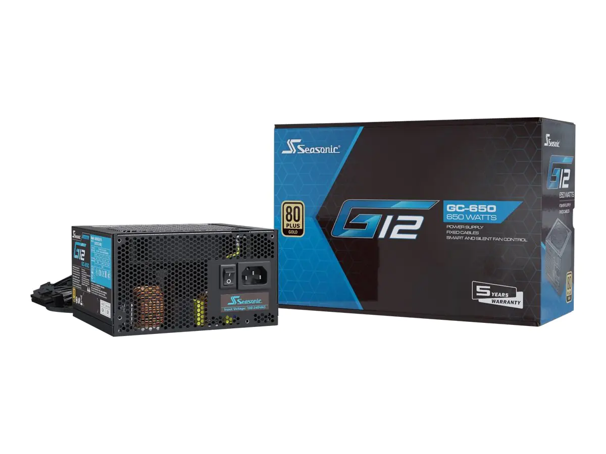 Sea Sonic G12 GC-550 - Netzteil (intern) - ATX12V / EPS12V - 80 PLUS Gold - Wechselstrom 100-240 V - 550 Watt - aktive PFC