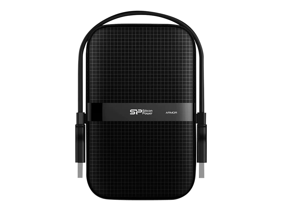 Silicon Power Armor A60 - Festplatte - 2 TB - extern (tragbar) - 2.5" (6.4 cm) - USB 3.2 Gen 1 - Schwarz