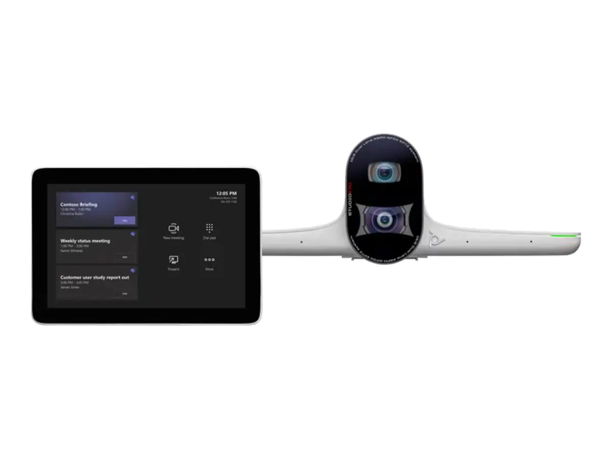 Poly Studio - Für Microsoft Teams - Large Room Kit - Kit für Videokonferenzen (Poly Studio E70 Kamera, Poly GC8 Touchcontroller) - Zertifiziert für Microsoft Teams - weiß