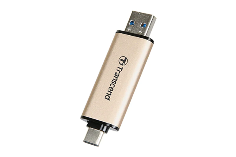 Transcend JetFlash 930C - USB-Flash-Laufwerk - 128 GB - USB 3.2 Gen 1 / USB-C - Gold