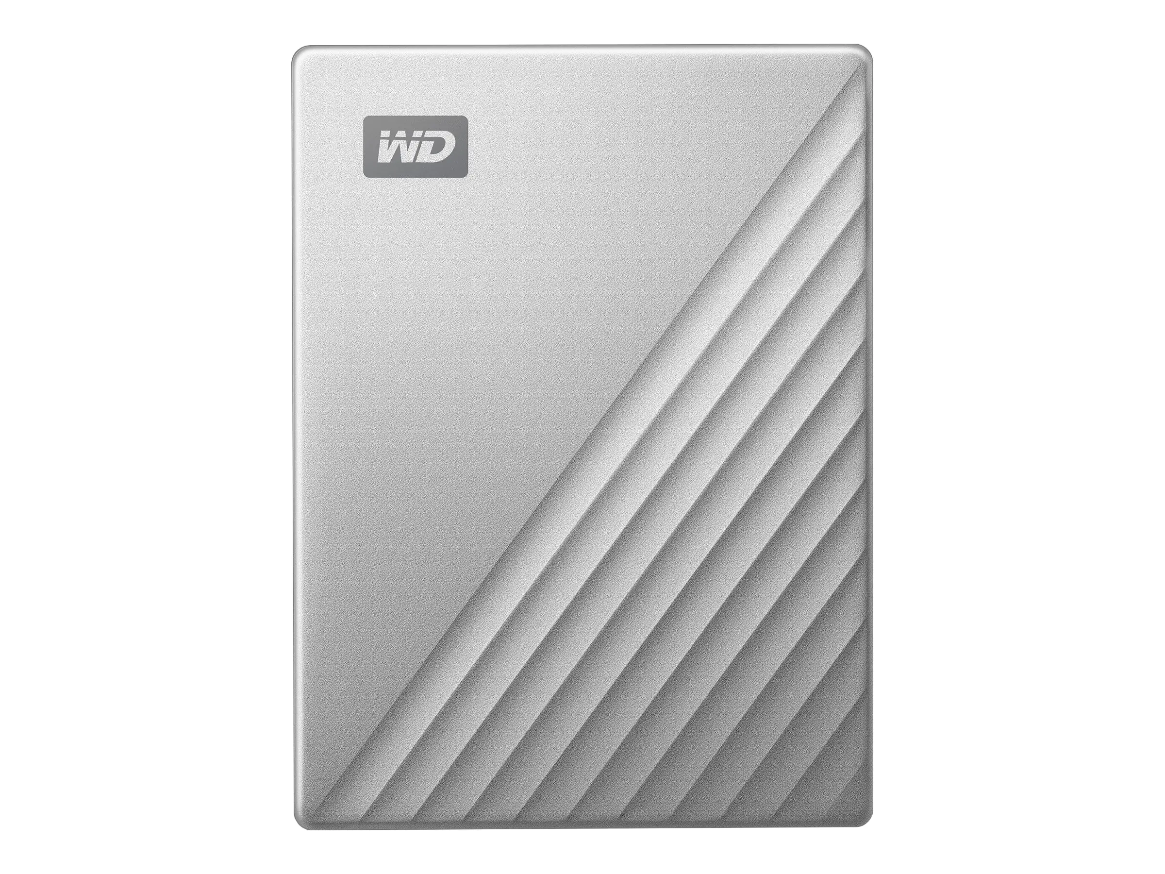 WD My Passport Ultra WDBFTM0040BSL - Festplatte - verschlüsselt - 4 TB - extern (tragbar) - USB 3.0 (USB-C Steckverbinder) - 256-Bit-AES - Silber