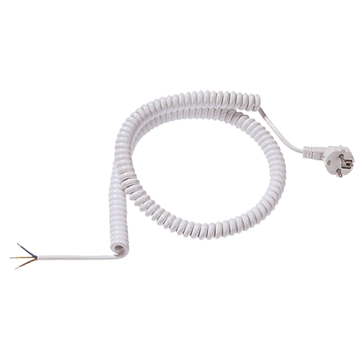Bachmann Schutzkontaktspiralzuleitung YMHY-J 3G1.5 weiss