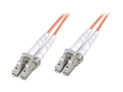 Secomp - Patch-Kabel - LC Multi-Mode (M) zu LC Multi-Mode (M) - 3 m - Glasfaser - 50/125 Mikrometer - halogenfrei - orange
